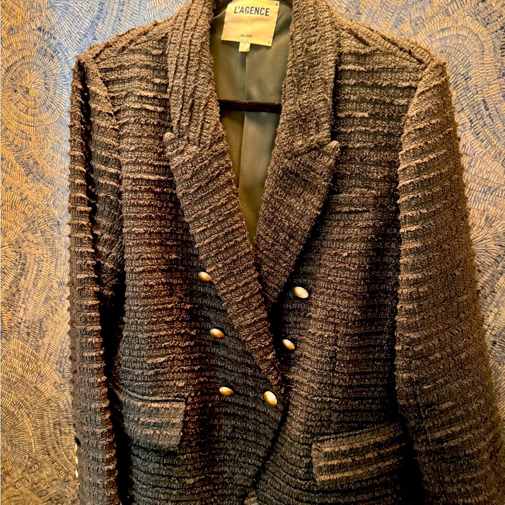 L’Agence Kenzie Tweed Blazer